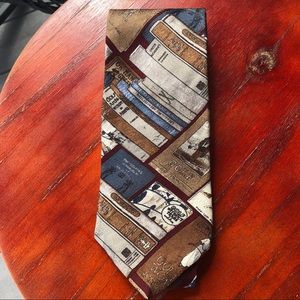 5/$25🔅Bravini Vintage Golf Scene Silk Novelty Tie
